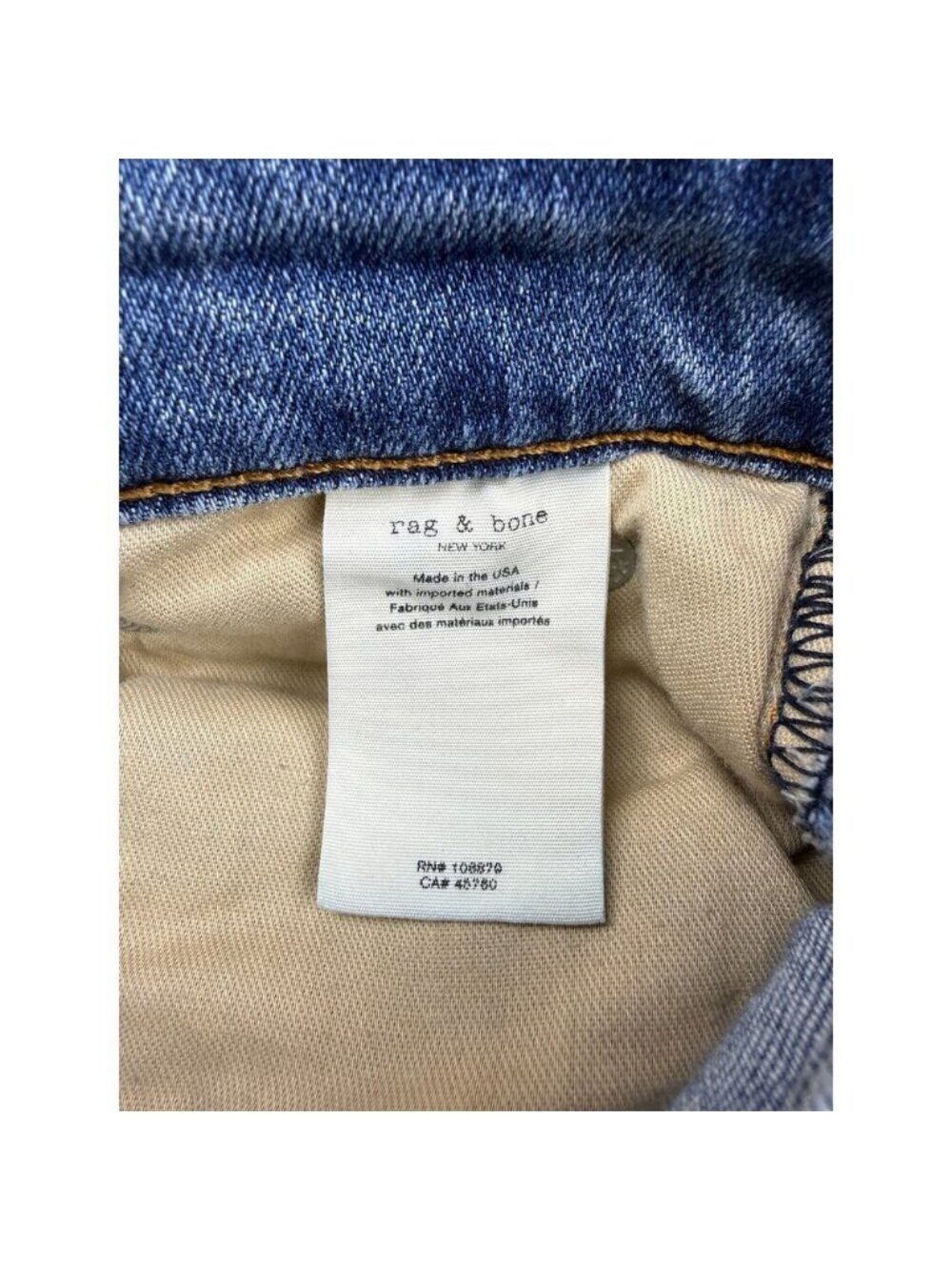Rag & Bone Distressed Dre Low Rise Ankle Slim Boyfriend - Picture 6 of 8